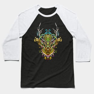 deer zentangle illustration Baseball T-Shirt